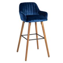 Bar chair ARIEL dark blue