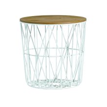 Coffee table HELENA D48xH45cm, white