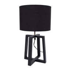 Table lamp WOODEN H44,5cm, dark grey