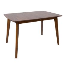 Dining table JESPER 120/160x80xH76cm, walnut