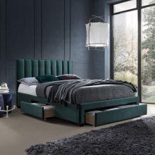 Bed GRACE with mattress HARMONY DELUX 160x200cm, green