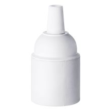 Bulb socket E27 D3,7xH7,3cm, white