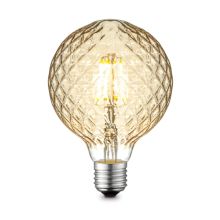 LED bulb CRYSTAL D9,5xH13,5cm, 4W/380Lm, amber
