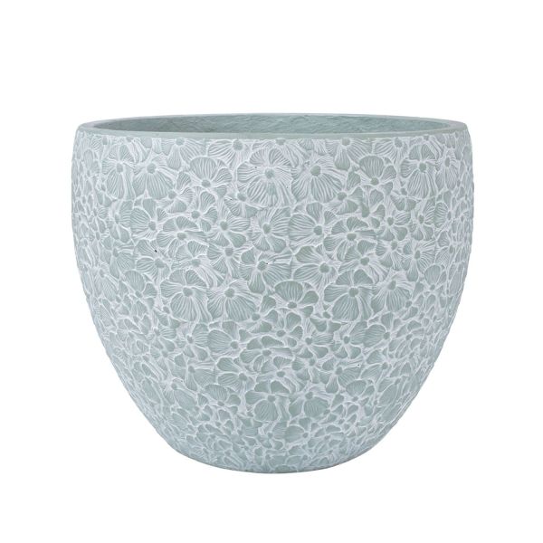 Plant holder FLORA D44xH36cm, greenish gray