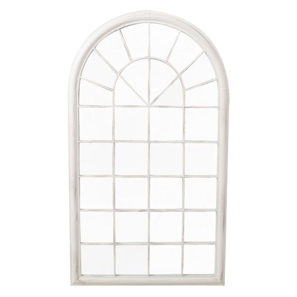 Зеркало SECRET GARDEN 75x4xH131см, антично-белая металлическая рама