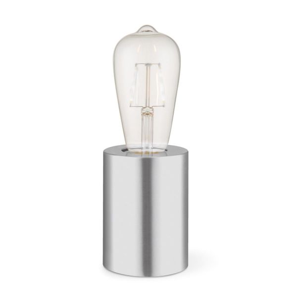 Table lamp CYLINDER D7xH10cm, matte steel