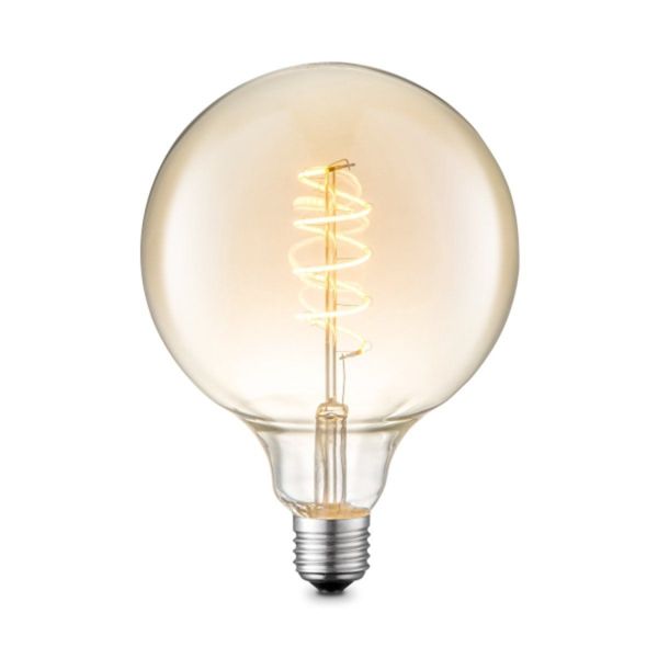 LED bulb TWIST D12,5xH17cm, E27, 4W/140Lm, amber