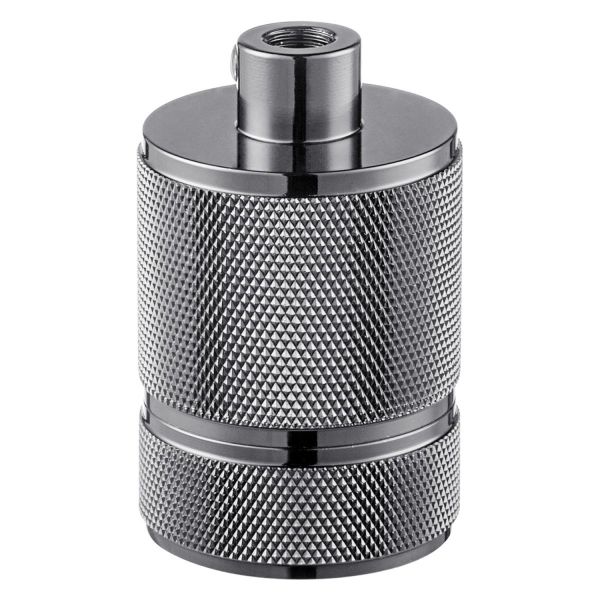 Bulb socket E27 D4,6xH7cm, black metal