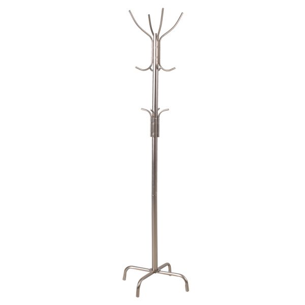 Coat rack CAIA 49x49xH181cm, satin nickel