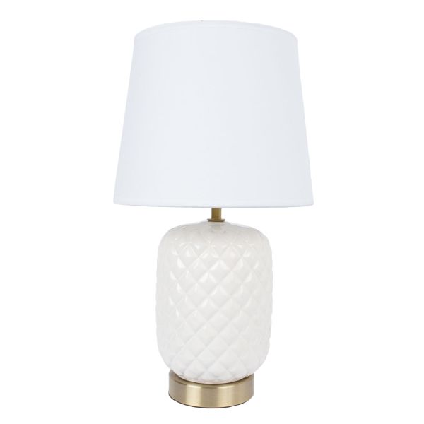 Table lamp VERRE H45cm, white