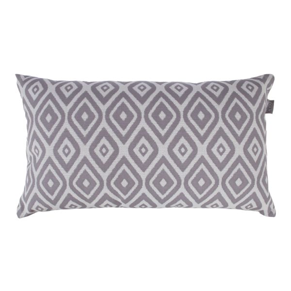 Cushion HOLLY OUTDOOR 40x68cm, grey rhombus