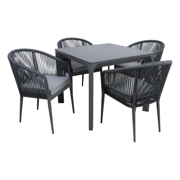 Garden furniture set CARVES table and 4 chairs