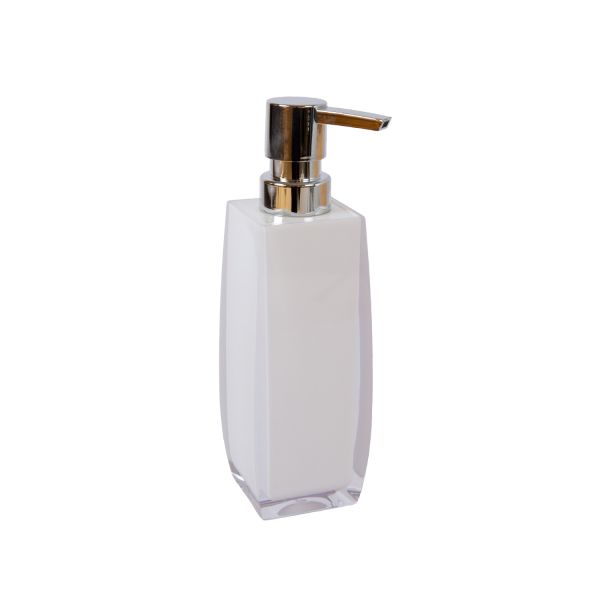 Soap dispenser RUBEN, valge, square shaped