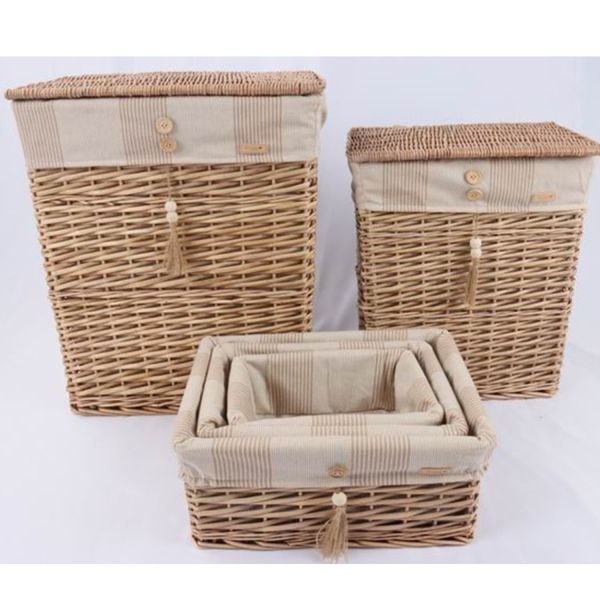 Basket WILLI STRIPE 34x25xH15cm