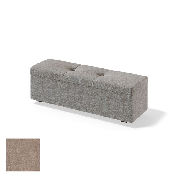 Storage box for continental bed RED/BLACK ULVASEN BOLSHOI 180cm, beige