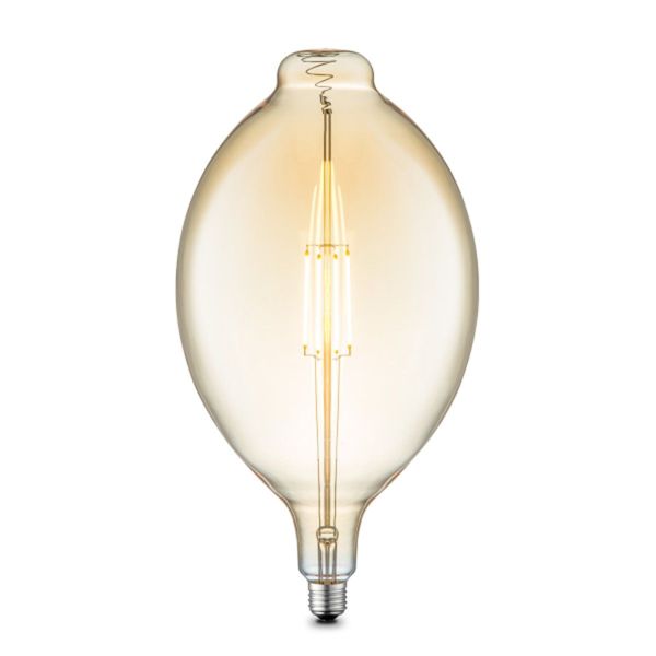 LED bulb CYCLO D18xH33cm, E27, 4W/400Lm, amber