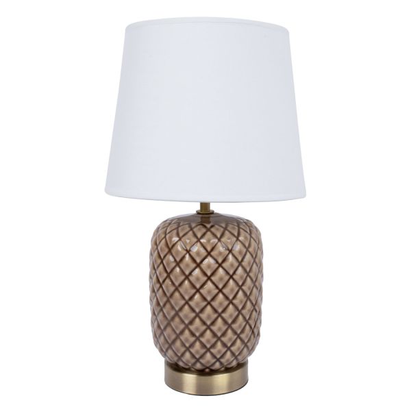 Table lamp VERRE H45cm, brown