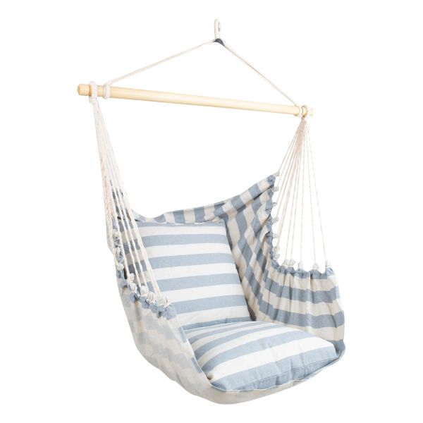 Swing chair COPENHAGUE grey striped