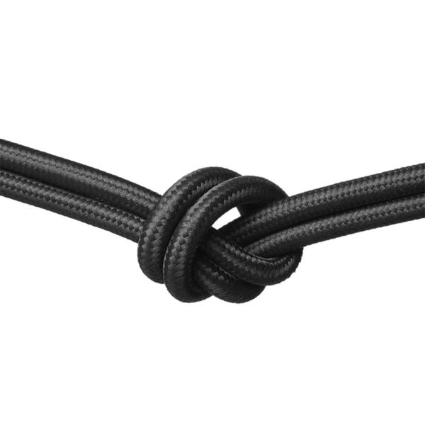 Textile cord WAY D0,6x150cm, black