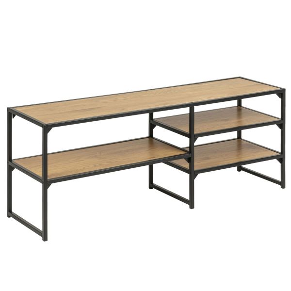 TV table SEAFORD 120x33xH46cm, oak