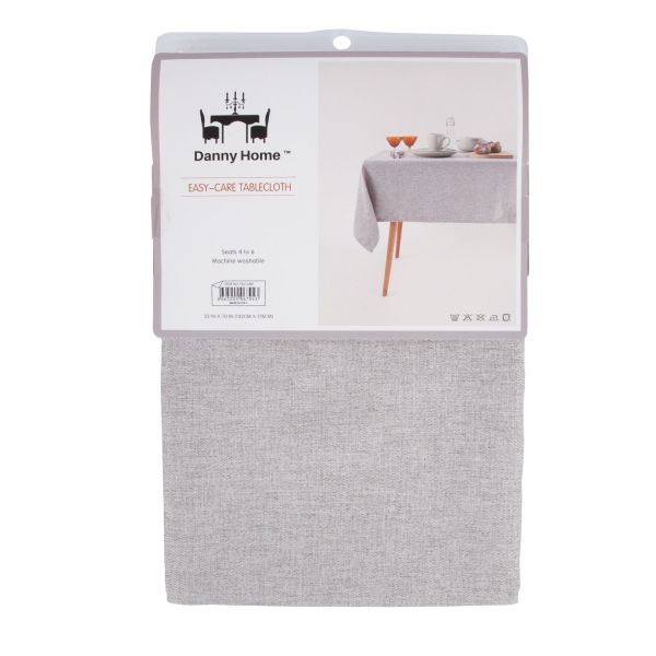 Скатерть ЛЕГКИЙ УХОД 140х180см, светло-серый