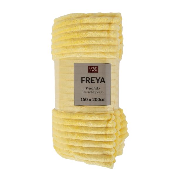 Плед ФРЕЯ 150х200см, желтый
