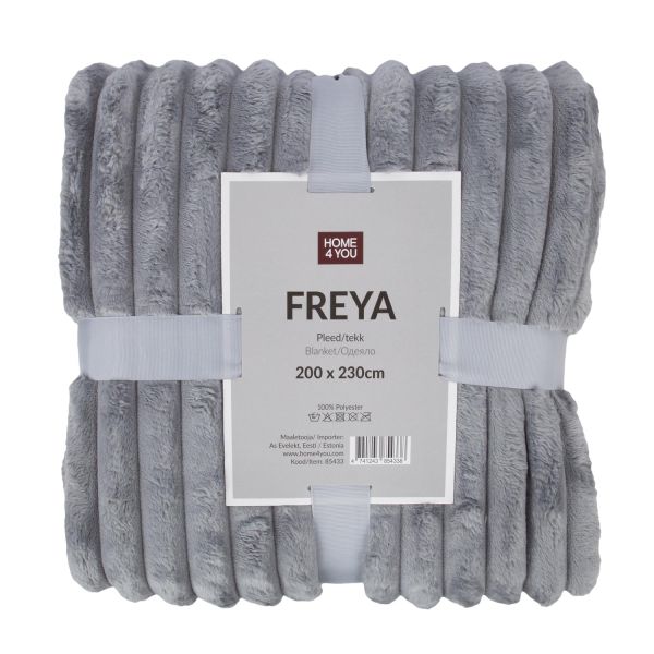Плед FREYA XL 200х230см, серый