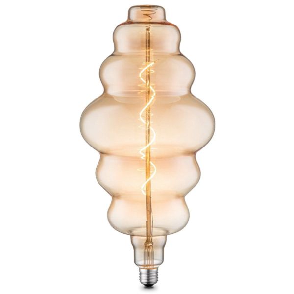 LED bulb SPIN D18xH38cm, E27, 4W/140Lm, amber