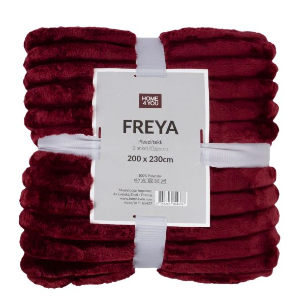 Плед FREYA XL 200х230см, темно-красный