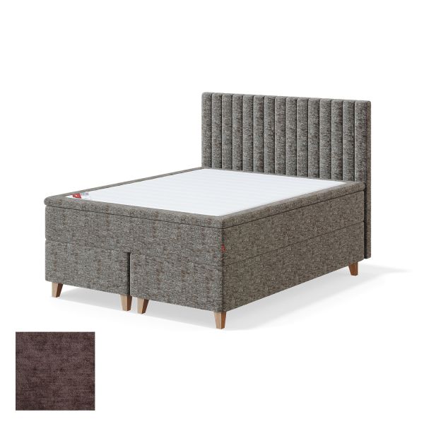 Continental bed 8 legs BLACK CONTINENTAL BOLSHOI 180x200cm, firm, brown