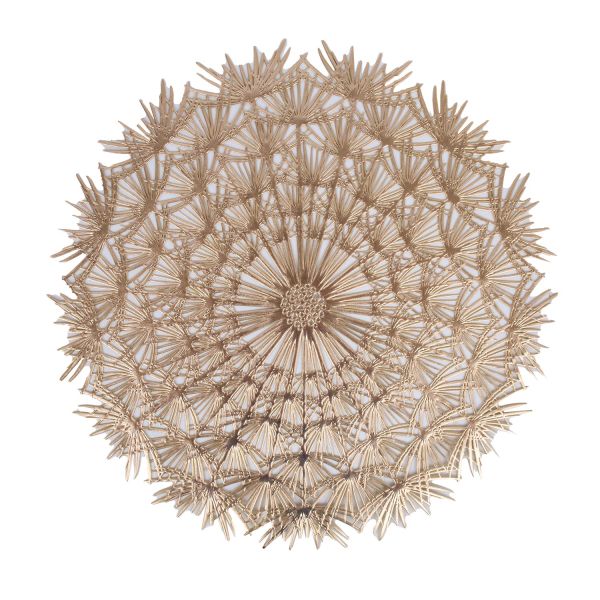 Placemat DANDELION D38cm, golden