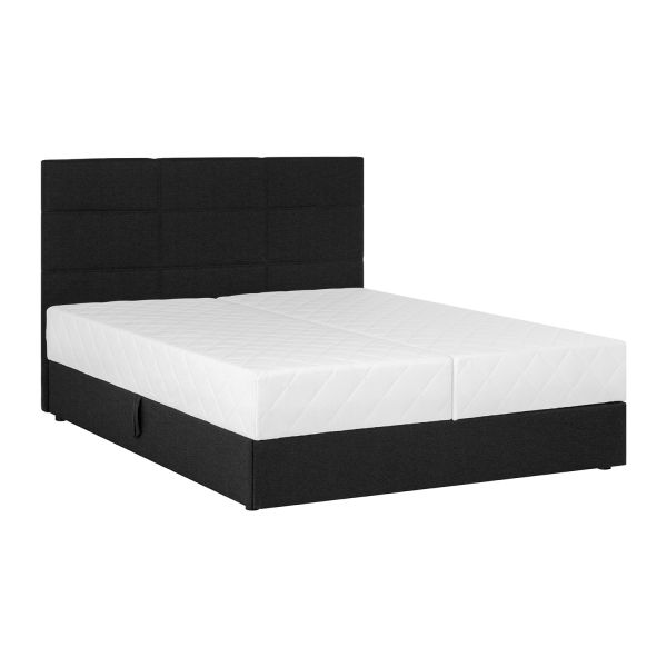 Continental bed LEIKO 160x200cm, black