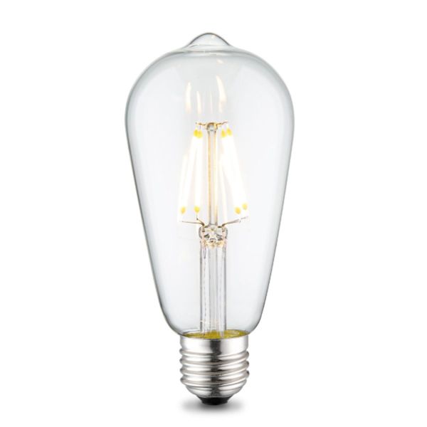 LED bulb BEAD D6,4xH14cm, E27, 4W/350Lm, clear