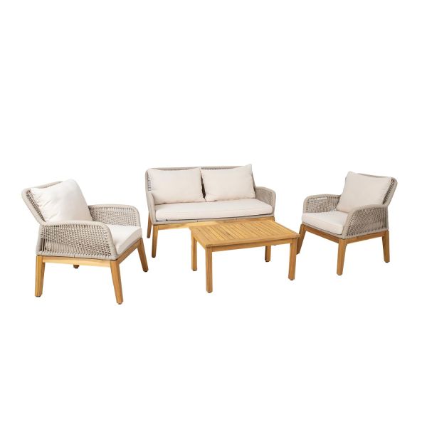 Garden furniture set FLORIDA table, sofa and 2 armchairs