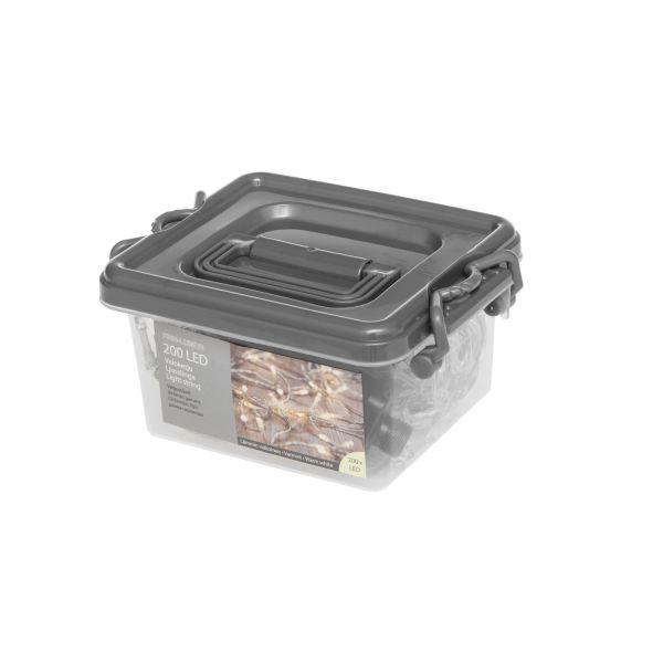 FINNLUMOR LIGHT CHAIN 200LED WARM WHITE TRANSPARENT CABLE