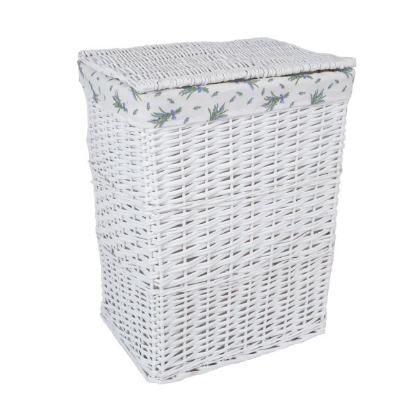 Laundry basket MAX-1, 45x33xH59cm, white