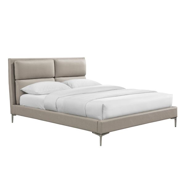 Bed LENA with mattress HARMONY DELUX 160x200cm, beige