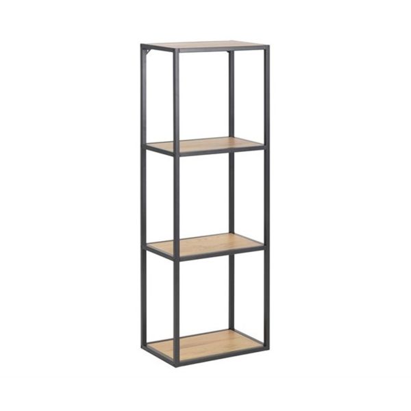 Wall shelf SEAFORD 24x37xH108cm, oak