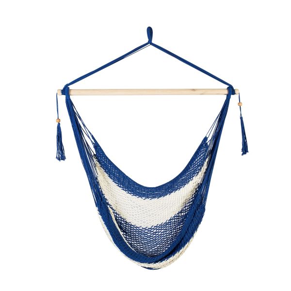 Swing chair CARINA blue striped