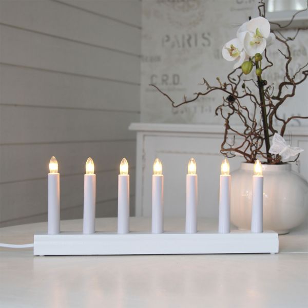 Advent candle IDA H15cm, white