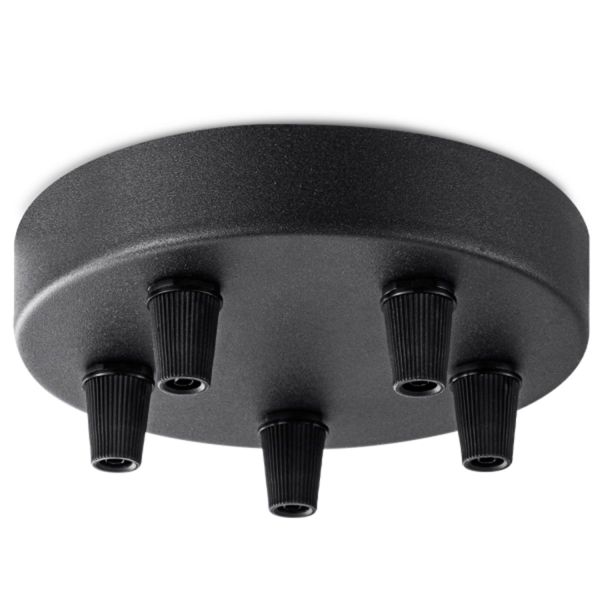 Ceiling cap KEY D12xH3cm, black