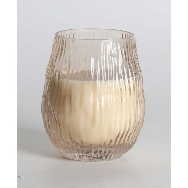 Свеча в стеклянном стакане NATURE GREEN H10,8см, French Pear & Freesia