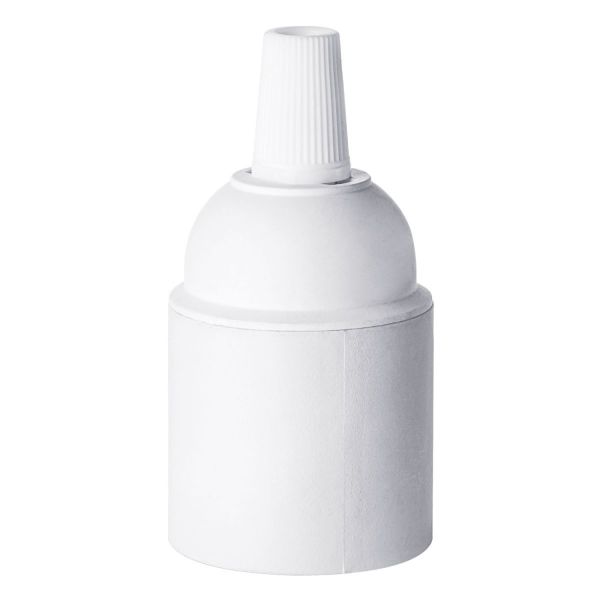 Bulb socket E27 D3,7xH7,3cm, white
