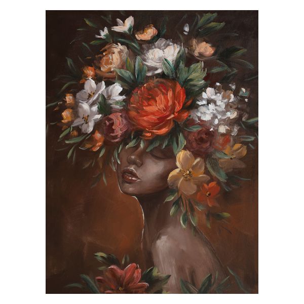 Oil painting 90x120cm, flowerhead
