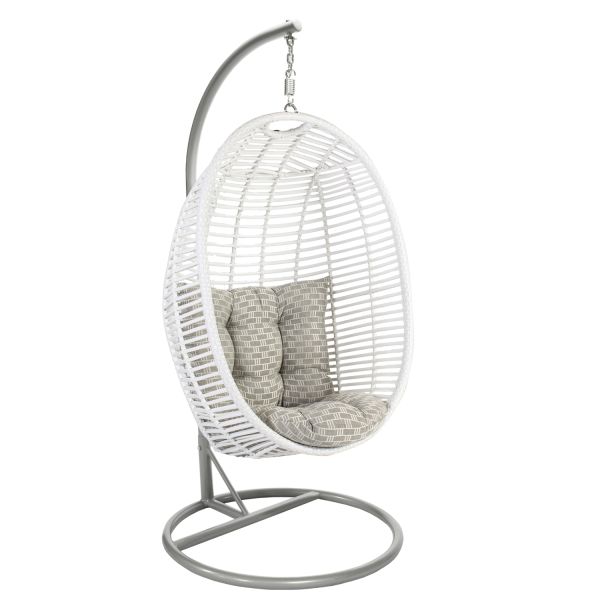 Hanging chair CORA white