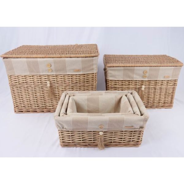 Basket WILLI STRIPE 43x30xH18cm