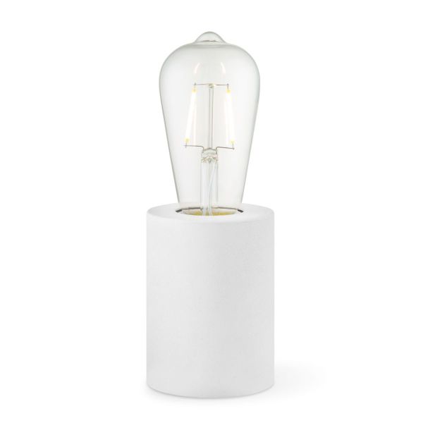 Table lamp CYLINDER D7xH10cm, white