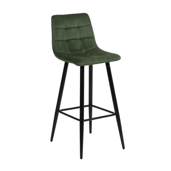 Bar chair CHILLI forest green velvet