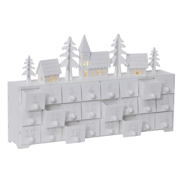 Candlestick WHITE HOUSE LED H22cm