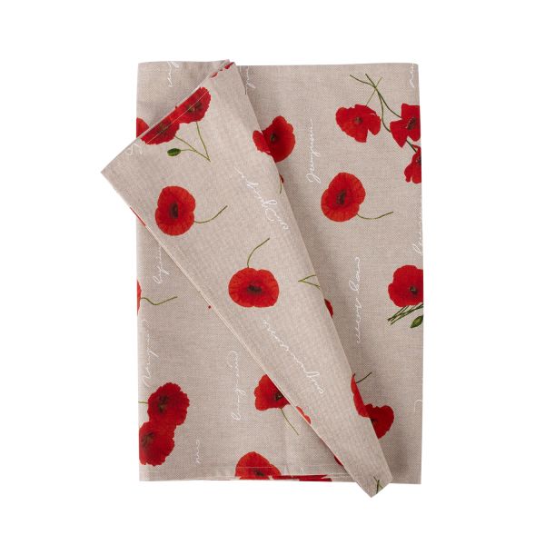 Салфетка HOLLY 43x116 cm, маки